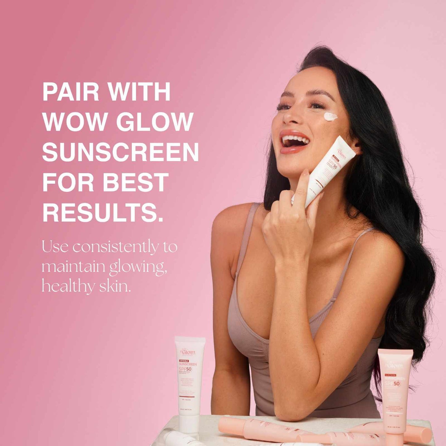 Wow Glow Sunscreen 50ml SPF 50 PA++++