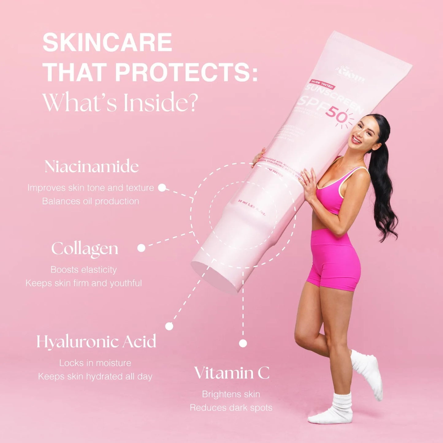 Wow Glow Sunscreen 50ml SPF 50 PA++++